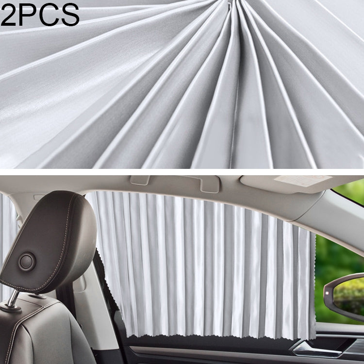 2 pièces de rideaux pare-soleil auto pour voiture, couverture pare-brise pour siège arrière, siège arrière noir, siège arrière or, siège arrière argent
