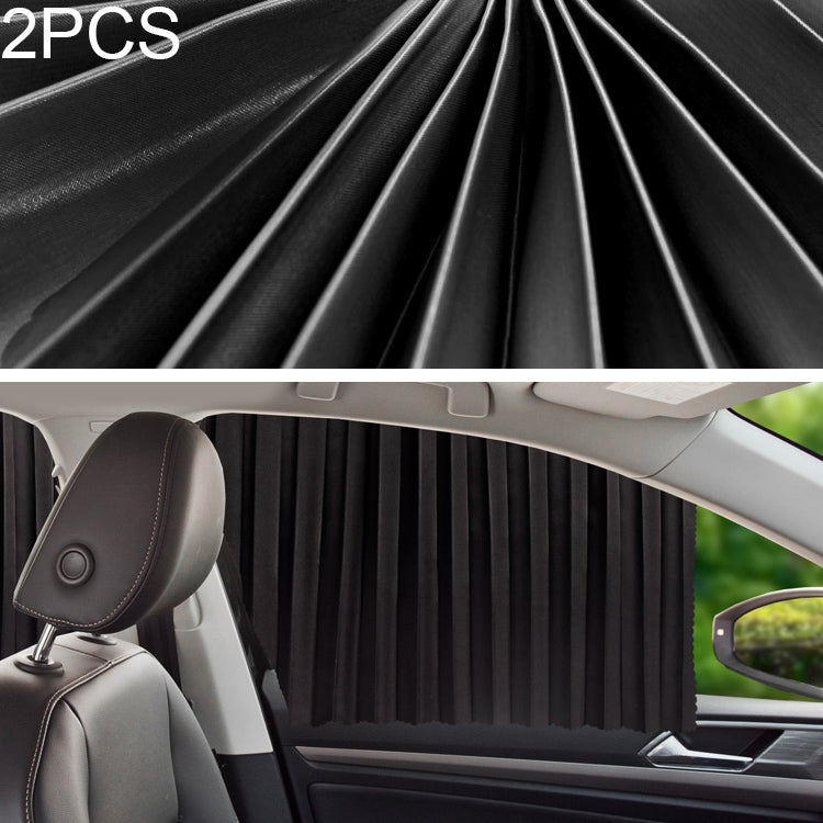 2 pièces rideaux pare-soleil auto pour voiture, couvre pare-brise avant, siège avant, noir, siège avant, or, siège avant, argent