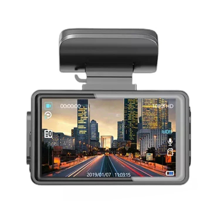Enregistreur de conduite voiture avec double caméra avant et arrière F9, vision nocturne infrarouge HD, avant et arrière