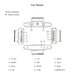 F9 Caméra Double Avant et Intérieure pour Voiture, Enregistreur de Conduite de Voiture HD avec Vision Nocturne Infrarouge, Caméra Avant et Intérieure