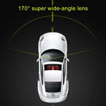 F9 Caméra Double Avant et Intérieure pour Voiture, Enregistreur de Conduite de Voiture HD avec Vision Nocturne Infrarouge, Caméra Avant et Intérieure