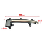 1 Pair For Audi TT MK2 2007-2014 Car Dynamic LED Turn Signal Light Rearview Mirror Flasher Water Blinker, For Audi TT MK2 2007-2014