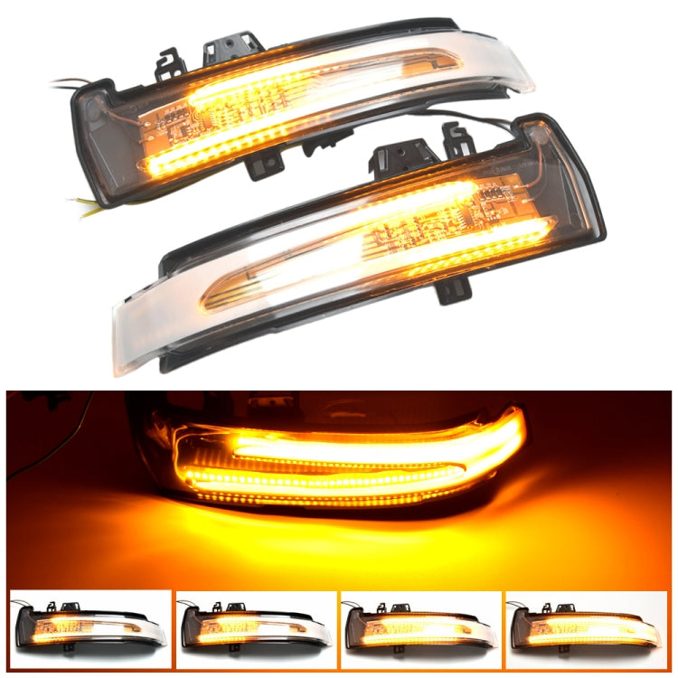 1 Pair For Mercedes-Benz A Class W176 2013-2017 Car Dynamic LED Turn Signal Light Rearview Mirror Flasher Water Blinker, For Mercedes-Benz A Class W176 2013-2017 (Transparent), For Mercedes-Benz A Class W176 2013-2017 (Transparent Black)