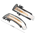 1 Pair For Mercedes-Benz A Class W176 2013-2017 Car Dynamic LED Turn Signal Light Rearview Mirror Flasher Water Blinker, For Mercedes-Benz A Class W176 2013-2017 (Transparent), For Mercedes-Benz A Class W176 2013-2017 (Transparent Black)