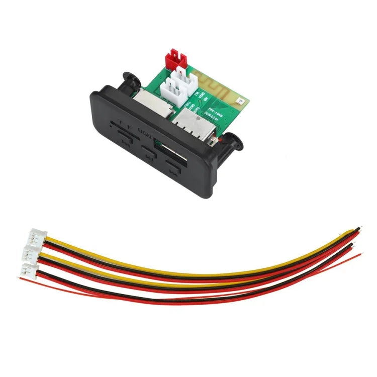 Carte décodeur audio MP3 12V pour voiture avec radio FM, carte TF, USB, AUX et Bluetooth, 38, 38 (blanc)