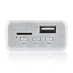 Carte décodeur audio MP3 12V pour voiture avec radio FM, carte TF, USB, AUX et Bluetooth, 38, 38 (blanc)