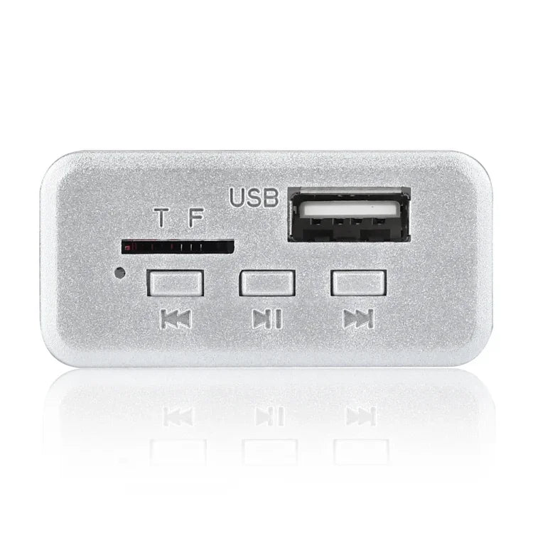Carte décodeur audio MP3 12V pour voiture avec radio FM, carte TF, USB, AUX et Bluetooth, 38, 38 (blanc)