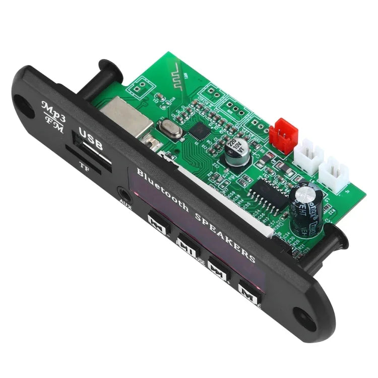 Carte décodeur audio MP3 12 V pour voiture, radio FM, carte TF, USB, AUX, avec Bluetooth/télécommande, 23