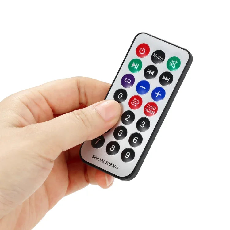 Carte décodeur audio MP3 12 V pour voiture, radio FM, carte TF, USB, AUX, avec Bluetooth/télécommande, 23