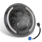 7 inch H4 / H13 DC 9V-30V 3000LM 3000K-6000K 25W Car Round Shape LED Headlight Lamps for Jeep Wrangler, with Angel Eye, For Jeep Wrangler, For Jeep Wrangler (Blue Light)