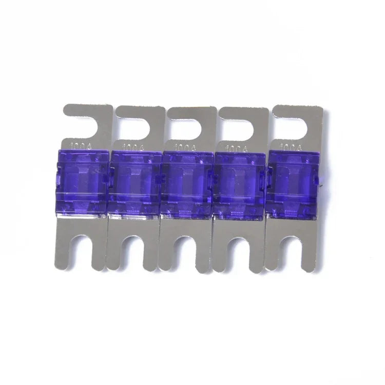 5 FUSIBLES Mini ANL AFS pour Audio de Voiture, Plaqué Nickel, 100 A