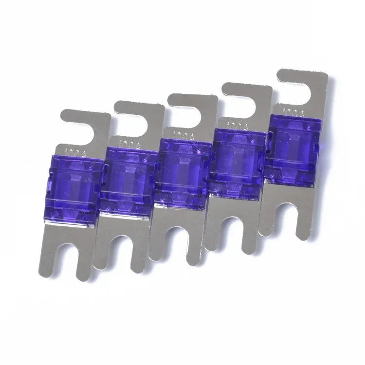 5 PCS Car Audio AFS Mini ANL 100Amp Fuse Nicked Plated, 100Amp