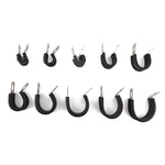 10 PCS Car Rubber Cushion Pipe Clamps Stainless Steel Clamps, Size: 2 inch (50mm), Size: 2 inch (50mm)