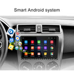 CKVW92 Lecteur MP5 de voiture Android 6.0 2 DIN HD 9 pouces avec navigation GPS, multimédia, Bluetooth, radio stéréo pour Volkswagen, prend en charge la FM et la fonction Mirror Link, version carte Europe, version carte Europe
