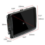 CKVW92 Lecteur MP5 de voiture Android 6.0 2 DIN HD 9 pouces avec navigation GPS, multimédia, Bluetooth, radio stéréo pour Volkswagen, prend en charge la FM et la fonction Mirror Link, version carte Europe, version carte Europe