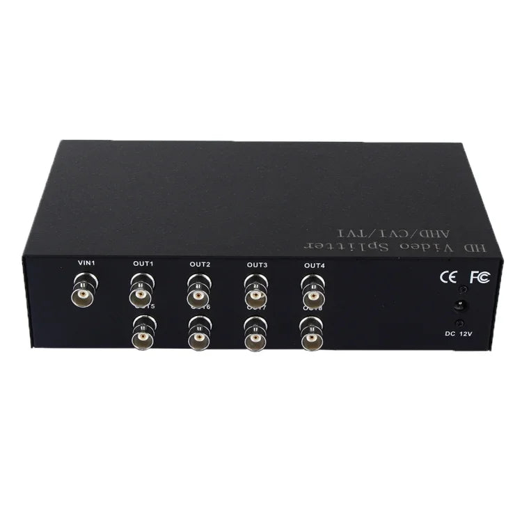 Séparateur de signal vidéo coaxial AHD / CVI / TVI 1 vers 8, 1 vers 8
