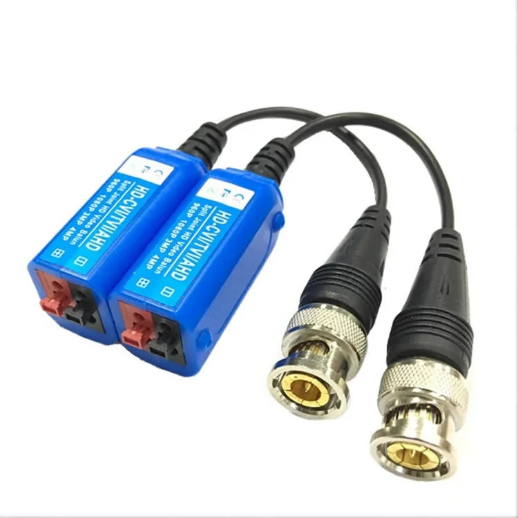 2 PCS Anpwoo 210C Transmetteur-récepteur passif vidéo balun 1 canal HD-CVI/AHD/TVI coaxial sans vis, balun vidéo