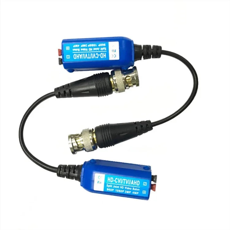 2 PCS Anpwoo 210C Transmetteur-récepteur passif vidéo balun 1 canal HD-CVI/AHD/TVI coaxial sans vis, balun vidéo