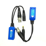 2 PCS Anpwoo 500PV Émetteur-récepteur passif 2 en 1 tressé pour alimentation + vidéo HD-CVI/AHD/TVI, 500PV