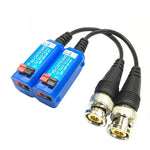 2 PCS Anpwoo 800C Transceiver Passif Vidéo Balun HD-CVI/AHD/HDVI 1CH, Type à Pression Supérieure, Sans Vis, Raccordable, Transceiver Passif