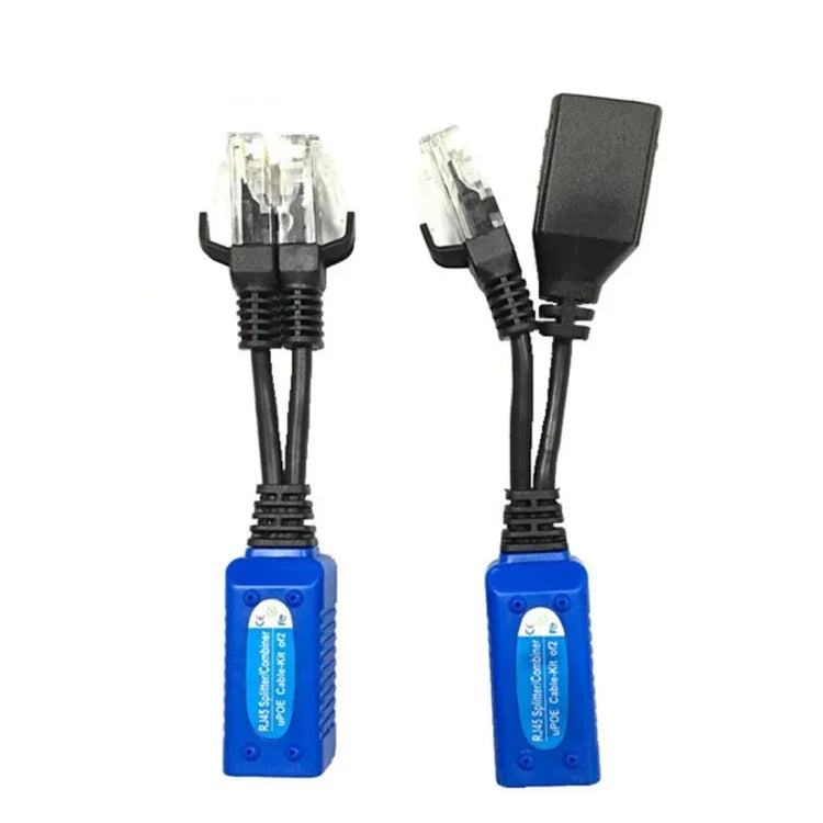 2 PCS Anpwoo UPOE02 Émetteur-récepteur passif POE (alimentation + Ethernet) 2 en 1 épissable, UPOE02