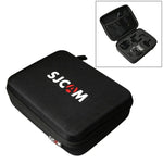 Sacoche de transport portable antichoc, incassable et résistante à l'usure pour caméras d'action sportives SJCAM SJ4000 / SJ5000 / SJ6000 / SJ7000 / SJ8000 / SJ9000, perches à selfie et autres accessoires. Dimensions : 22 × 16 × 6 cm.