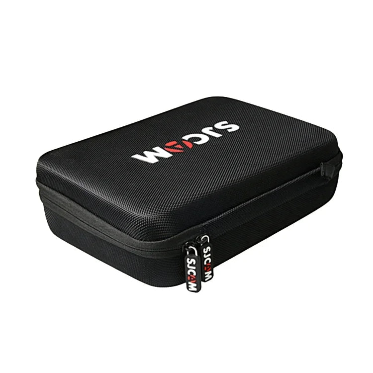 Sacoche de transport portable antichoc, incassable et résistante à l'usure pour caméras d'action sportives SJCAM SJ4000 / SJ5000 / SJ6000 / SJ7000 / SJ8000 / SJ9000, perches à selfie et autres accessoires. Dimensions : 22 × 16 × 6 cm.