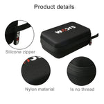 Sacoche de transport portable antichoc, incassable et résistante à l'usure pour caméras d'action sportives SJCAM SJ4000 / SJ5000 / SJ6000 / SJ7000 / SJ8000 / SJ9000, perches à selfie et autres accessoires. Dimensions : 22 × 16 × 6 cm.