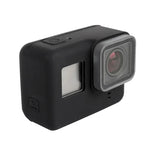 Pour boîtier de protection en silicone GoPro HERO5, coque de protection, nu (B)