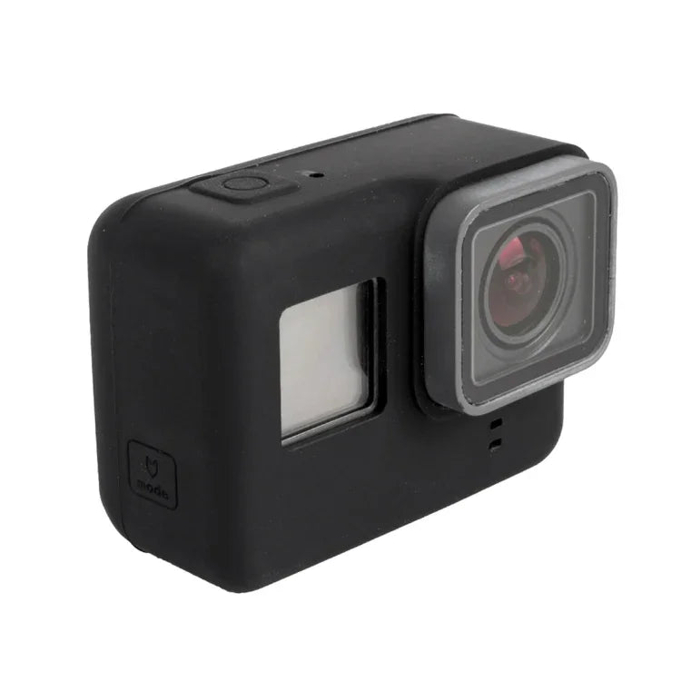 Pour boîtier de protection en silicone GoPro HERO5, coque de protection, nu (B)