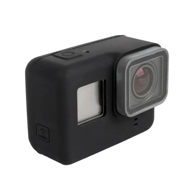 Pour boîtier de protection en silicone GoPro HERO5, coque de protection, nu (B)