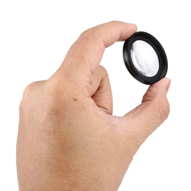 Filtre macro professionnel JUNESTAR 37 mm 12,5x + capuchon de protection pour objectif, compatible avec les caméras d'action GoPro et Xiaomi Xiaoyi Yi Sport. Objectif macro 12,5x.
