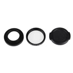 JUNESTAR pour caméra d'action sport 4K Xiaomi Xiaoyi Yi II : filtre CPL professionnel 37 mm + capuchon de protection d'objectif.