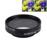 JUNESTAR pour caméra d'action sport 4K Xiaomi Xiaoyi Yi II : filtre UV professionnel 37 mm + capuchon de protection d'objectif.
