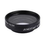 JUNESTAR pour caméra d'action sport 4K Xiaomi Xiaoyi Yi II : filtre UV professionnel 37 mm + capuchon de protection d'objectif.