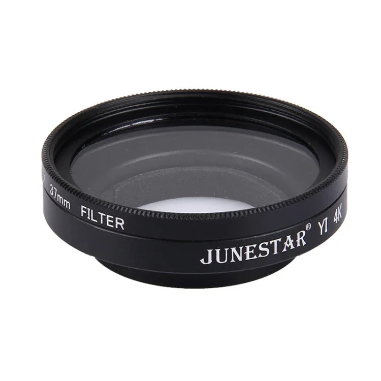 JUNESTAR pour caméra d'action sport 4K Xiaomi Xiaoyi Yi II : filtre UV professionnel 37 mm + capuchon de protection d'objectif.