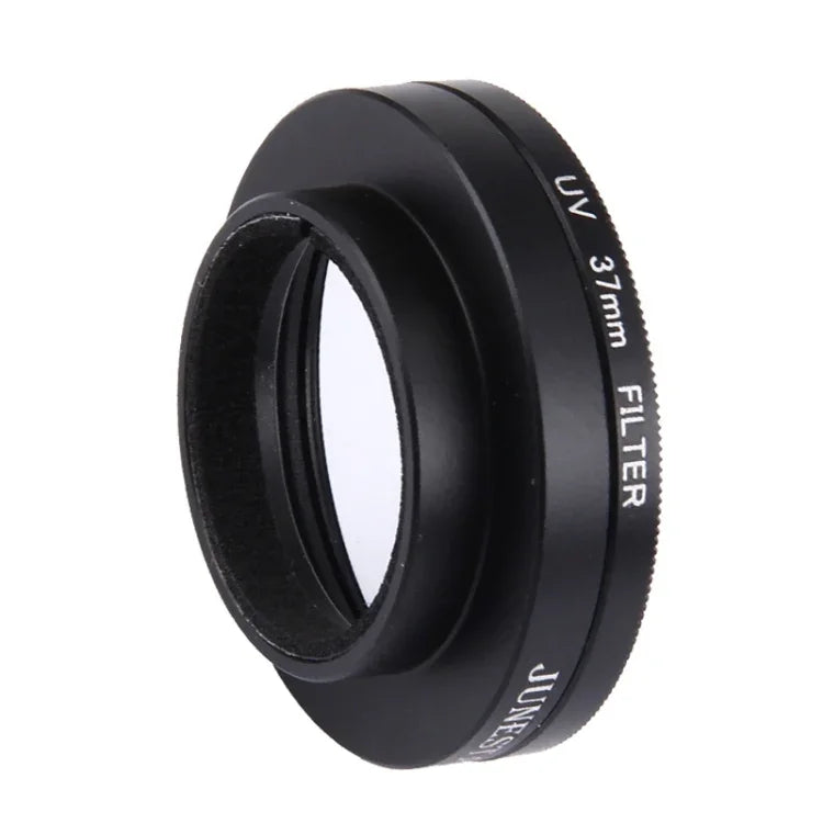 JUNESTAR pour caméra d'action sport 4K Xiaomi Xiaoyi Yi II : filtre UV professionnel 37 mm + capuchon de protection d'objectif.