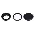 JUNESTAR pour caméra d'action sport 4K Xiaomi Xiaoyi Yi II : filtre UV professionnel 37 mm + capuchon de protection d'objectif.