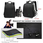Sac à dos portable INDEPMAN DL-B012 pour appareils photo et accessoires de sport outdoor, compatible avec GoPro, SJCAM, Nikon, Canon, Xiaomi Xiaoyi YI. Dimensions : 27,5 × 12,5 × 34 cm.