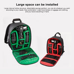 Sac à dos portable INDEPMAN DL-B012 pour appareils photo et accessoires de sport outdoor, compatible avec GoPro, SJCAM, Nikon, Canon, Xiaomi Xiaoyi YI. Dimensions : 27,5 × 12,5 × 34 cm.