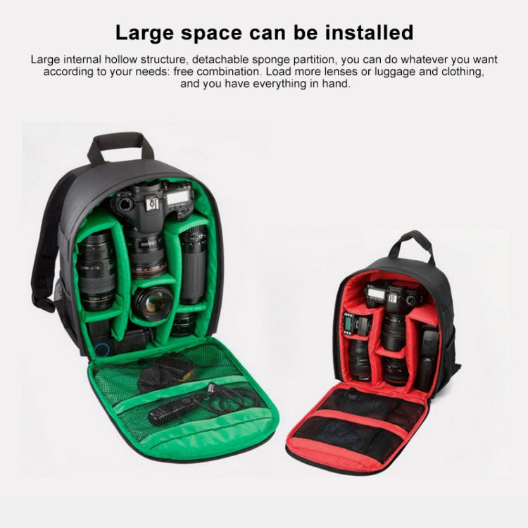 Sac à dos portable INDEPMAN DL-B012 pour appareils photo et accessoires de sport outdoor, compatible avec GoPro, SJCAM, Nikon, Canon, Xiaomi Xiaoyi YI. Dimensions : 27,5 × 12,5 × 34 cm.
