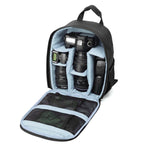 Sac à dos portable INDEPMAN DL-B012 pour appareils photo et accessoires de sport outdoor, compatible avec GoPro, SJCAM, Nikon, Canon, Xiaomi Xiaoyi YI. Dimensions : 27,5 × 12,5 × 34 cm.