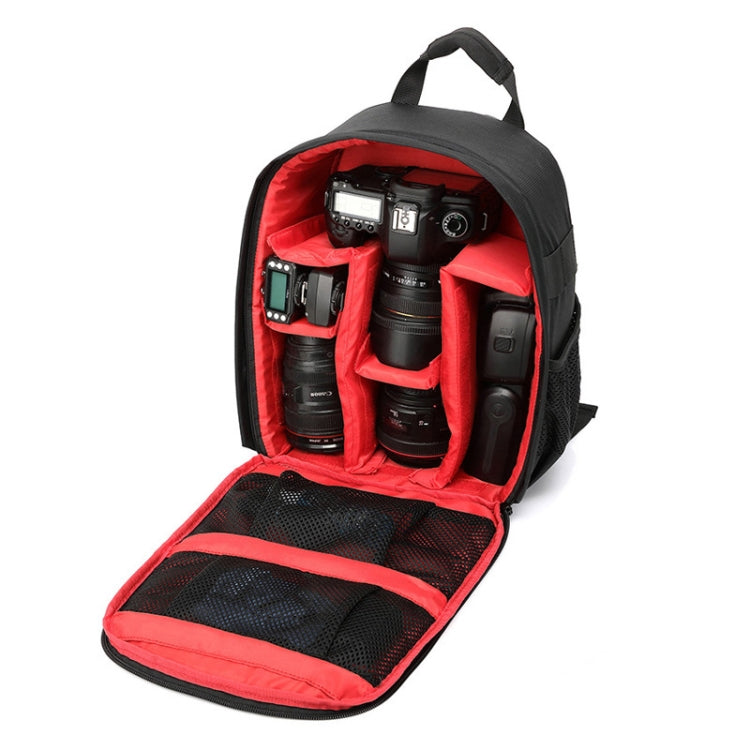 Sac à dos portable INDEPMAN DL-B012 pour appareils photo et accessoires de sport outdoor, compatible avec GoPro, SJCAM, Nikon, Canon, Xiaomi Xiaoyi YI. Dimensions : 27,5 × 12,5 × 34 cm.