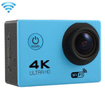 Caméra d'action sport F60 écran 2,0 pouces grand angle 170 degrés WiFi avec boîtier étanche, support carte Micro SD 64 Go, F60 (Jaune), F60 (Blanc), F60 (Argent), F60 (Magenta), F60 (Bleu), F60 (Or), F60 (Noir)