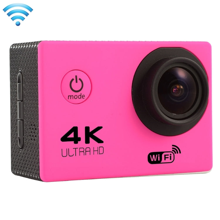 Caméra d'action sport F60 écran 2,0 pouces grand angle 170 degrés WiFi avec boîtier étanche, support carte Micro SD 64 Go, F60 (Jaune), F60 (Blanc), F60 (Argent), F60 (Magenta), F60 (Bleu), F60 (Or), F60 (Noir)