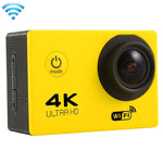 Caméra d'action sport F60 écran 2,0 pouces grand angle 170 degrés WiFi avec boîtier étanche, support carte Micro SD 64 Go, F60 (Jaune), F60 (Blanc), F60 (Argent), F60 (Magenta), F60 (Bleu), F60 (Or), F60 (Noir)