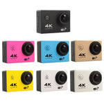 Caméra d'action sport F60 écran 2,0 pouces grand angle 170 degrés WiFi avec boîtier étanche, support carte Micro SD 64 Go, F60 (Jaune), F60 (Blanc), F60 (Argent), F60 (Magenta), F60 (Bleu), F60 (Or), F60 (Noir)