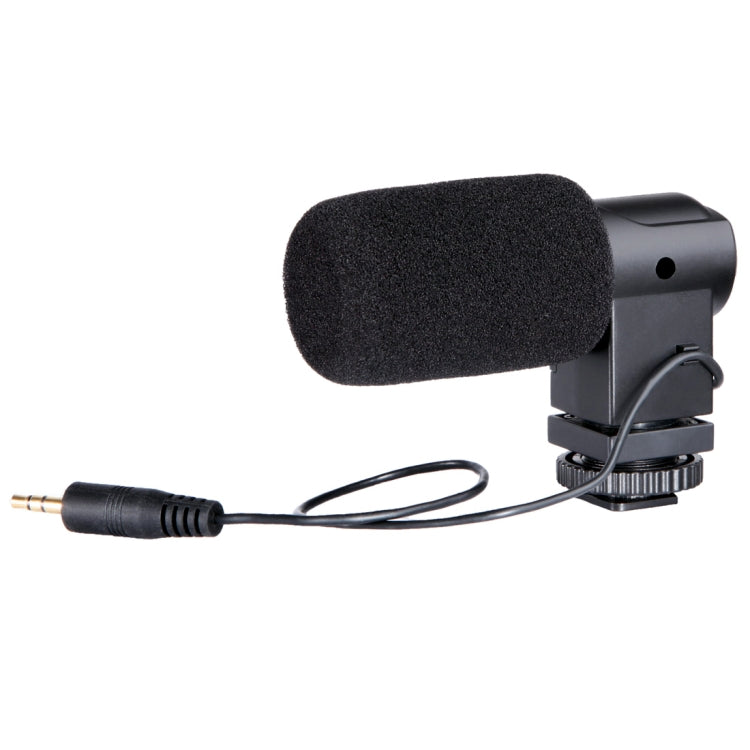 Microphone stéréo BOYA BY-V01 X/Y à condensateur avec support anti-choc intégré, montage sur griffe froide et pare-brise pour smartphones, appareils photo DSLR et caméras vidéo, BY-V01