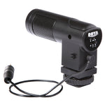 Microphone stéréo BOYA BY-V01 X/Y à condensateur avec support anti-choc intégré, montage sur griffe froide et pare-brise pour smartphones, appareils photo DSLR et caméras vidéo, BY-V01