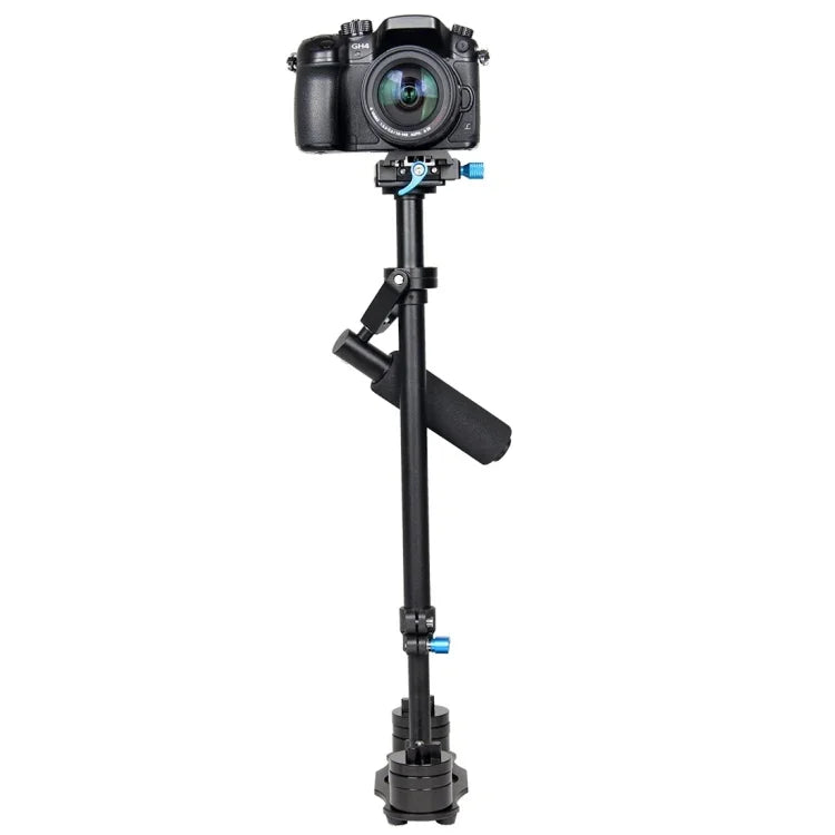 Stabilisateur portatif en aluminium YELANGU S60L 61 cm pour appareils photo reflex numériques et caméscopes